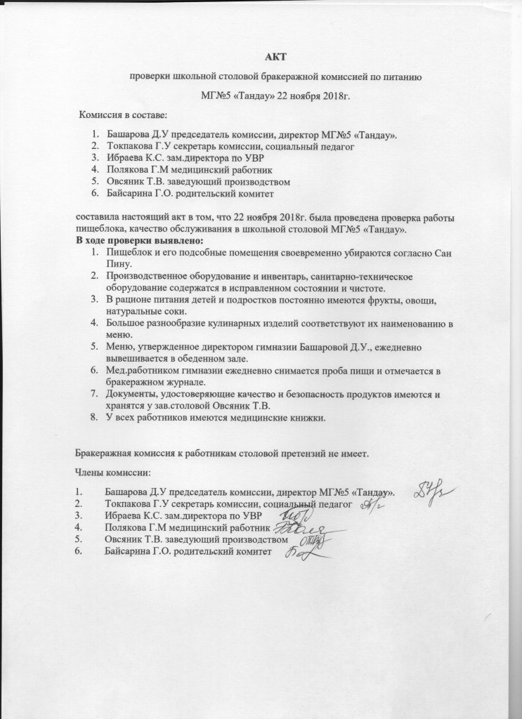 Положение о бракеражной комиссии в школе 2022 по новому санпину в ворде образец